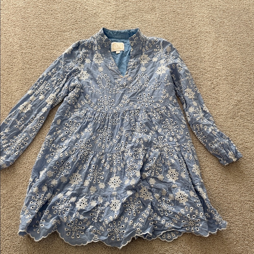 Blue Floral  Dress - sail to sable